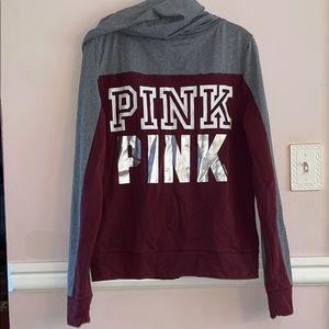 Victoria’s Secret Pink Colorblock Full Zip Hoodie
